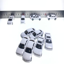 10Pcs/lot 1:100 scale model miniature  white car for architecture plastic building model kits toy 2024 - buy cheap