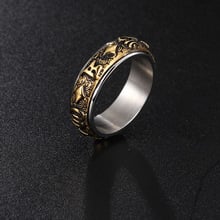 Anillo Sutra de seis palabras, mantra, corazón, dedo, adornos retro 2024 - compra barato