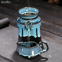 Noolim-conjunto de vazamento de chá, para troca de forno cerâmico, porcelana, filtro de pedra, coador, automático, criativo, com teacup, aparelho doméstico 2024 - compre barato
