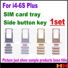 1 комплект для iphone 4 4s 5 5s 5c 6 6s plus лоток для sim-карты полный комплект боковой ключ замок громкость Кнопка включения кнопка выключения звука 2024 - купить недорого