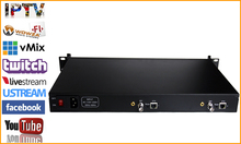 1U Rack HEVC H.265 HD 3G SDI к IP HD видео кодировщик IPTV 2 канала потокового видео RTMP RTMPS кодировщик SDI к H.264 H.265 2024 - купить недорого