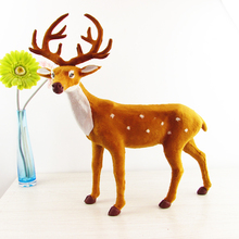 Juguete de simulación de ciervo de piel, ciervo sica, grande, 40x52cm, modelo duro, artesanía, decoración, regalo, h1249 2024 - compra barato