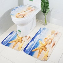 Zeegle Bath Mat Flannel Toilet Rug Bathroom Mats Non-slip Shower Room Mats Carpet For Bathroom Absorbent Bathroom Rug Toilet Mat 2024 - buy cheap