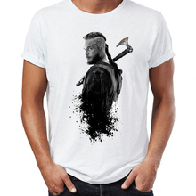 Мужская футболка Рагнар из «викингов» Lothbrok Warrior King Badass, потрясающая футболка 2024 - купить недорого