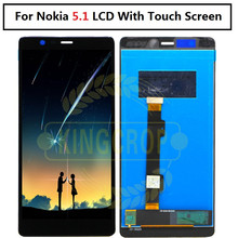 Para nokia 5.1 display lcd touch screen digitador assembléia peças de reposição 5.5 "2160x1080 para nokia 5.1 lcd 2024 - compre barato