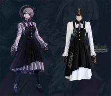 Danganronpa v3: kill harmony tojo kirumi, vestido preto e branco, para cosplay, dia das bruxas, roupas para festa 2024 - compre barato