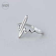 MIESTILO  925 Silver Slim Heartbeat Ring Valentine's Day Romantic Love Fashion Sterling Silver Jewelry Wholesale Gift Unique HOT 2024 - buy cheap