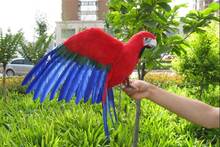 big simulation parrot toy polyethylene & furs wing parrot model doll gift about 60x40cm 0958 2024 - buy cheap