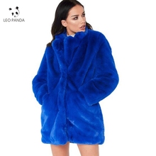 Plus Size 2019Autumn Winter Pine fluff rabbit Faux Fur Coat Women Long Jacket Cardigans Female Leather grass coat Warm Outerwear 2024 - buy cheap