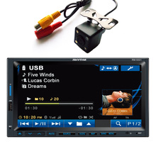 Бесплатная задняя камера автомобиля 2DIN 7 "стерео Mp3 MP4 плеер 12V Автомобильное видео MP5 Аудио Bluetooth/hands Free/USB/пульт дистанционного управления CW9301 2024 - купить недорого