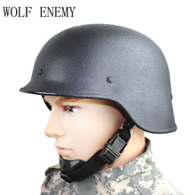 EUA PASGT M88 capacete tático capacete de combate fãs militar feita de aço completo, cheio de aço 59-63CM 2024 - compre barato