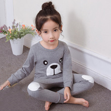 2020 Autumn Winter Kids Pajamas Sleepwear Sets Cotton Cartoon T-shirt+pants 2pcs Nightwear Baby Girls Clothes Pyjamas Kids Suits 2024 - buy cheap