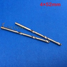 5pcs HQ 4mm *52mm Carbide CNC Router Bits One Single Flute End Mill Cutter Tools 2024 - buy cheap