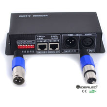 DMX декодер RGBW светодиодный 4 канала 32A светодиодный диммер драйвер для цветная (RGB), светодиодный dmx декодер dmx512 Контроллер DC12-24V DMX512 диммер 2024 - купить недорого