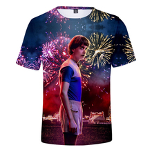 Stranger Things 3D impreso camisetas mujeres/hombres moda verano Camisetas de manga corta 2019 Venta caliente Casual ropa de calle 2024 - compra barato