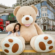 Selling Toy Big Size 160cm American Giant Bear Skin  kawaii Teddy Bear Coat Good Quality Factary Price Soft Toys For Girls 2024 - buy cheap