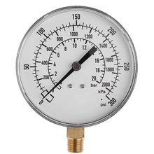 2000Kpa Pressure Gauge Dial Air Compressor Meter Hydraulic Pressure Tester Gauge 0-300psi 20bar 1/4inch NPT  Pressure Gauge 2024 - buy cheap