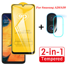 2 In 1 on For Samsung Galaxy A30 2019 Camera Lens Film & 9D Screen Protector Protective Tempered Glass for Galaxy SM A30 A305F 2024 - buy cheap