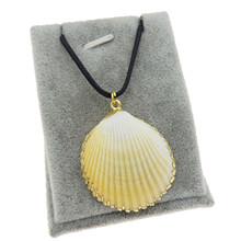 GraceAngie 2PCS/pack Natural Shell Fashion Summer Style Seashell Pendant Conch Necklace Rope Chain beach Jewelry Accessory 2024 - buy cheap