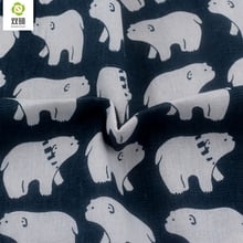 Polar bear design  Linen Fabric Qualities linen Cloth For Curtains, Sofa, Bags, Tablecloths  Cover 150*50CM/PCS 2024 - buy cheap