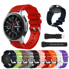 Ремешок силиконовый для Samsung Galaxy Watch 46 мм 42 мм, сменный Браслет для Amazfit Bip Gear S3 Classic/Frontier, 22 мм 20 мм 2024 - купить недорого