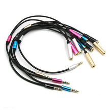 1pcs colourful 3.5mm 1 in 2 couples audio line Earbud Headset Headphone Earphone Splitter For pad Phone Android Mobile MP3 MP4 2024 - buy cheap