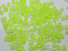 5000 miçangas de semente de vidro 2mm cor forrada dentro verde neon + caixa de armazenamento 2024 - compre barato
