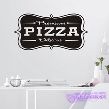 Adesivo expresso para pizza e restaurantes, decalque em vinil, arte e decoração em parede 2024 - compre barato