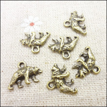 30pcs Charms Bear Pendant  Bright Antique bronze  Zinc Alloy Fit Bracelet Necklace DIY Metal Jewelry Findings 2024 - buy cheap
