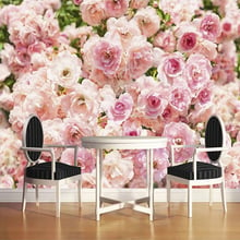 Papel tapiz fotográfico 3D personalizado para paredes de dormitorio, Mural de flores románticas rosas, pintura de pared moderna para decoración de sala de estar 2024 - compra barato