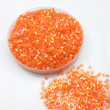 16g 1000X 2*3mm AB Orange Colorful Transparent Tube Loose Spacer Beads Cezch Glass Seed Beads Handmade Jewelry DIY Garment Bead 2024 - buy cheap