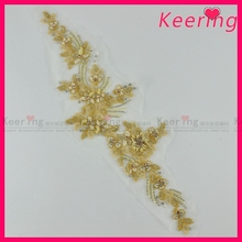 High Quality Handmade Rhinestone Beaded Trim Patches For Clothing  WRA-486 2024 - buy cheap