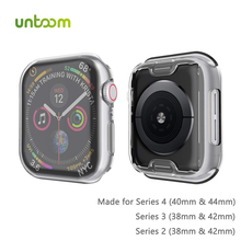 Untoom funda para reloj para Apple Watch serie 4 3 2 Protector de pantalla para iWatch banda 44mm 40mm 42mm 38mm Ultra-delgada carcasa de marco de la cubierta 2024 - compra barato