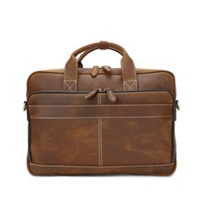 Crazy Horse Genuine Leather Briefcase Men Bag Laptop Shoulder Bag Male Business Briefcase Large Messenger Bags Men Handbags 2024 - buy cheap