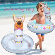 lovely Cartoon Pattern Baby Float Inflatable Alpaca Floating Row Summer Swimming Pool Toys for Children Water Entertainment 2024 - buy cheap