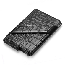 Black Metal Anti Rfid Wallet Credit id Card Holder Men Women Business Cardholder Cash Card Pocket Case Passes creditcard holder 2024 - buy cheap