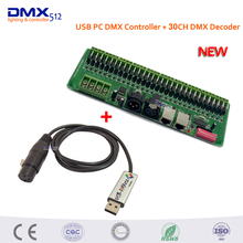 O envio gratuito de 30 canais fácil dmx controlador led; decodificador dmx & driver e usb dmx controlador de computador pode ser carregado 30 ch offline 2024 - compre barato