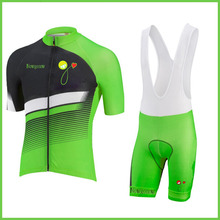 JIASHUO-Conjunto de ciclismo profesional para hombre y mujer, pantalones cortos transpirables con tirantes y almohadilla de Gel 3D, color verde, 2016 2024 - compra barato