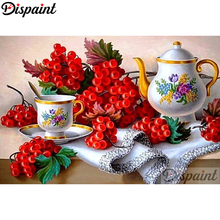 Pintura de diamante completa quadrada/broca redonda 5d diy conjunto de chá frutas "bordado ponto cruz 3d decoração de casa a10561 2024 - compre barato