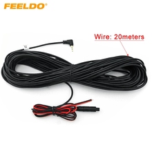 FEELDO 1PC For Truck/Van Car DVR 20 meters 2.5mm TRRS Jack Connector To 4Pin Video Extension Cable #HQ2091 2024 - buy cheap