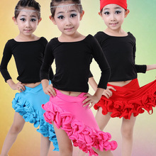 Children Kids Fringe Stage Performance Dance Dress for Girls Competition Ballroom Dance Costumes Latin Dance Dresses L179 2024 - buy cheap