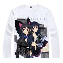 Accel World T-Shirt Black Lotus Shirt heat-transferred Long t-shirts anime Fan kawaii costume Long t-shirts men's Anime shirts a 2024 - buy cheap