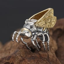 Pingente de prata esterlina 100% real, colar criativo de abelha pequena, pingente para homens e mulheres 925, joias finas 2024 - compre barato