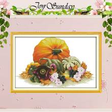 Pumpkin Painting Counted Cross Stitch 11CT 14CT Cross Stitch Set Wholesale DIY Cross-stitch Kit Embroidery Needlework 2024 - buy cheap