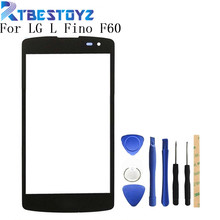 Rtbestoyz lente frontal externa tela de vidro penal para lg l fino f60 d392 d290 d295 ms395 d390 2024 - compre barato