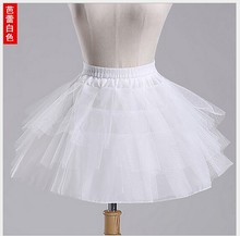 Brand Girls white Black Organza Sexy Gothic Flared Ball Grown Skirt Mini Pettiskirt Tutu Skirts Petticoat For Dance Party Wear 2024 - buy cheap