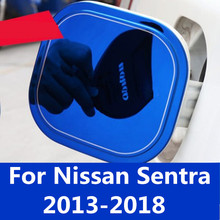 Tapa del tanque de combustible pegatinas decorativos modificados pegatinas de lentejuelas especial tapa de tanque de combustible de coche parche para Nissan Sentra 2013-2018 2024 - compra barato