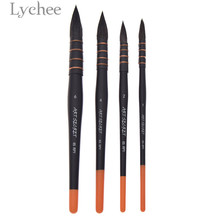 Lychee Life Squirrel Hair Watercolor Brushes with Wooden Handle Art Painting Brush Drawing Supplies 2024 - buy cheap