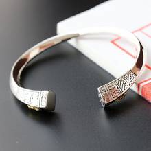 Ювелирные изделия из серебра 925 пробы оптом браслет ручной работы гипоаллергенный винтажный браслет из тайского серебра для мужчин и женщин 2024 - купить недорого