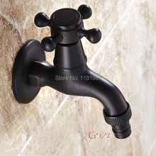 Vintage Laundry Bathroom Wall Mount Cross Handle Cold Water Washing Machine Faucet Garden Tap 2024 - buy cheap